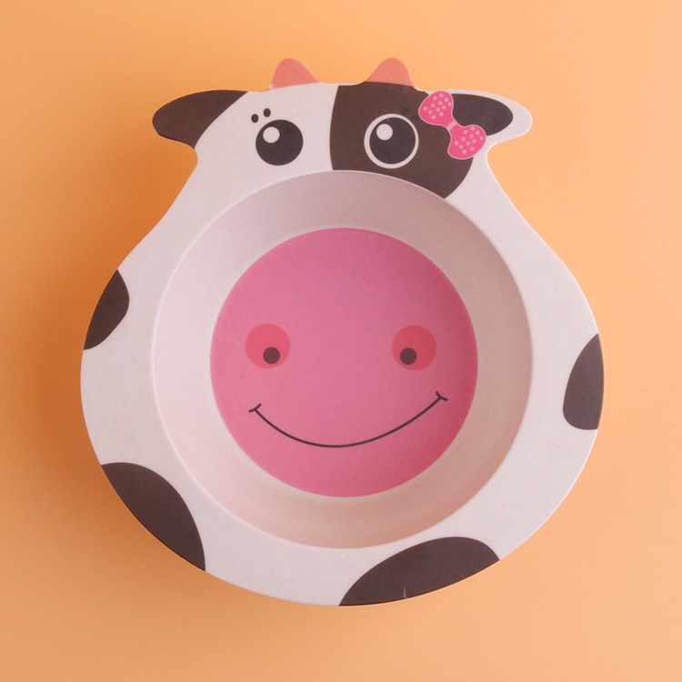 Bát ăn dặm lúa mạch cho bé hình thú dễ thương an toàn cho bé không độc hại