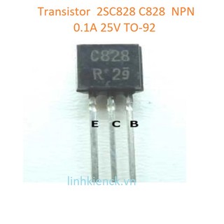 Transistor 2sc828 c828 npn 0.1a 25v to-92