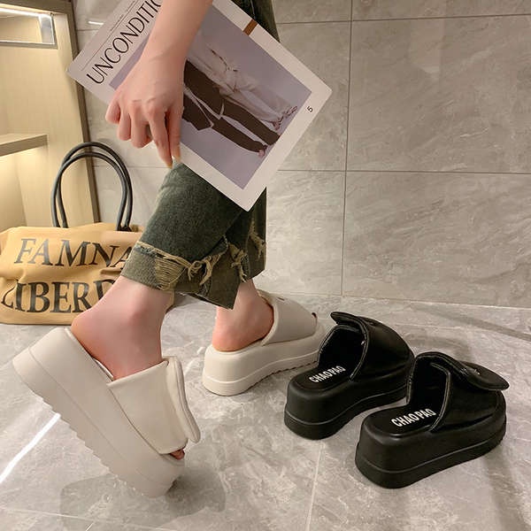 Sandal Quai Ngang Đế Dày Thời Trang Mùa Hè 2023 Phong Cách Mới Cho Nữ