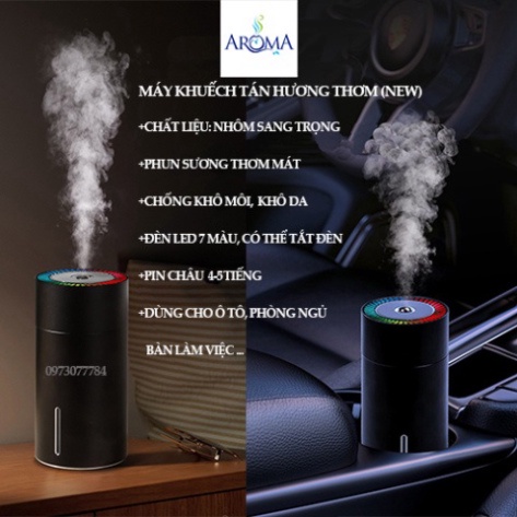 Máy khuếch tán tinh dầu xe hơi Mới  phun sương khử mùi | máy xông tinh dầu ô tô, bàn làm việc C68 C98