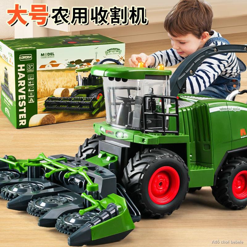 Order🚖Máy Gặt Đồ Chơi Nông Trại Manor Seeder Mô Hình Nông Dân Xe Máy Kéo Xe Đồ Chơi Cậu Bé