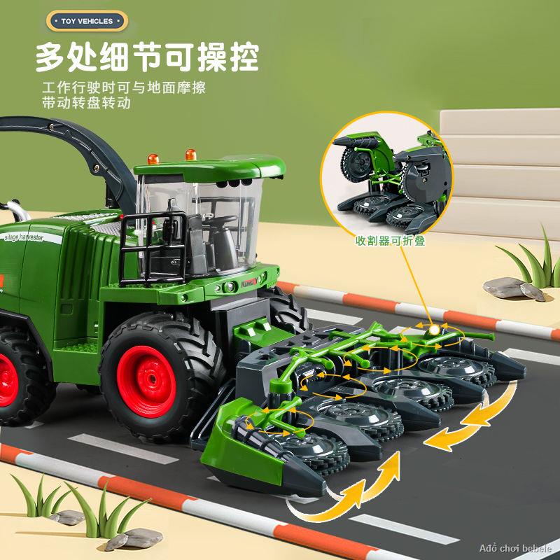 Order🚖Máy Gặt Đồ Chơi Nông Trại Manor Seeder Mô Hình Nông Dân Xe Máy Kéo Xe Đồ Chơi Cậu Bé
