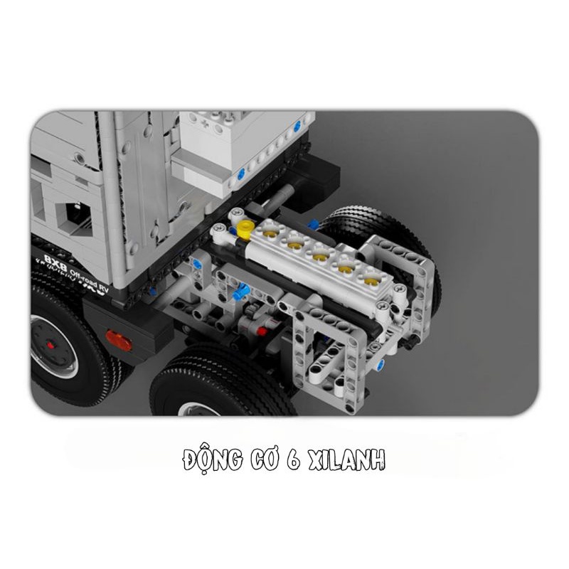 𝐋𝐄𝐆𝐎 Công nghệ cao RC T4009 6068 chiếc MAN RV Off Road 8x8 Xe tải MOC