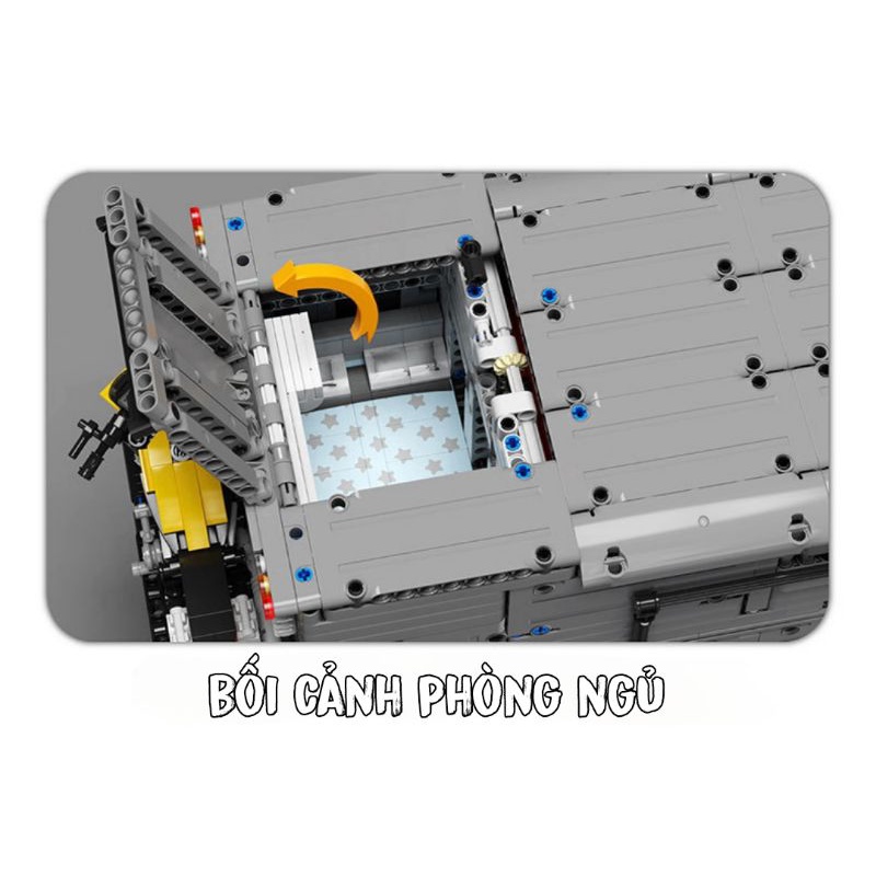 𝐋𝐄𝐆𝐎 Công nghệ cao RC T4009 6068 chiếc MAN RV Off Road 8x8 Xe tải MOC