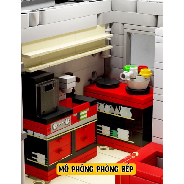 𝐋𝐄𝐆𝐎 Công nghệ cao RC T4009 6068 chiếc MAN RV Off Road 8x8 Xe tải MOC