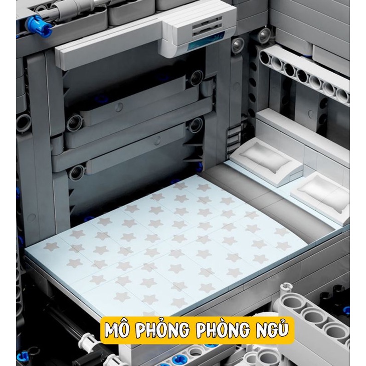 𝐋𝐄𝐆𝐎 Công nghệ cao RC T4009 6068 chiếc MAN RV Off Road 8x8 Xe tải MOC