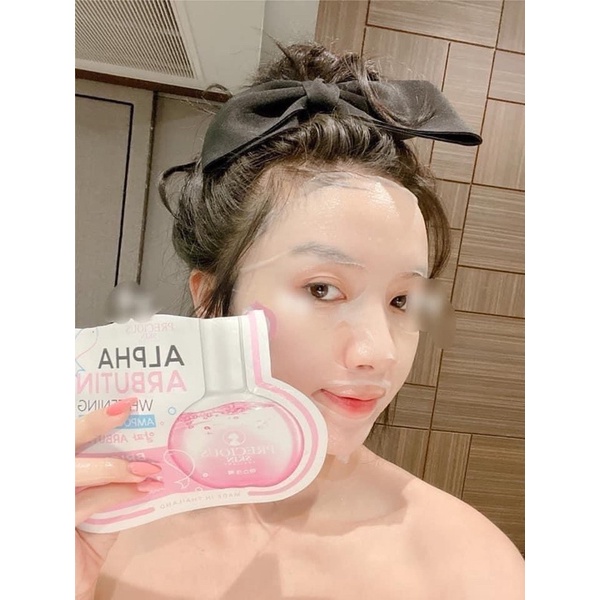 1 hộp mặt nạ trắng da alpha Arbutin Thái lan 10 miếng