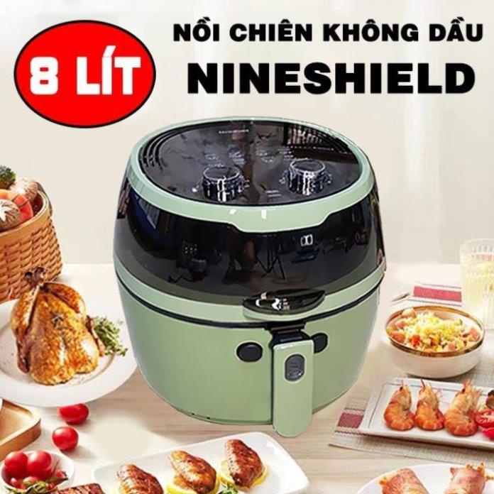 NỒI CHIÊN KHÔNG DẦU NINE SHIELD DUNG TÍCH 8L