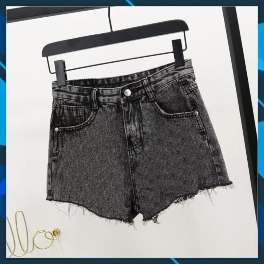 Đẹp Quần Short Bò Nữ Cạp Cao Phong Cách Thời Trang Cực Ngầu Chất Denim Siêu Dày Dặn Cao Cấp Q16 Tt