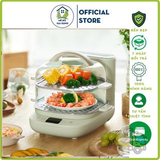 Nồi hấp điện 2 tầng mini đa năng Bear DZG-C60N2 dung tích 6L