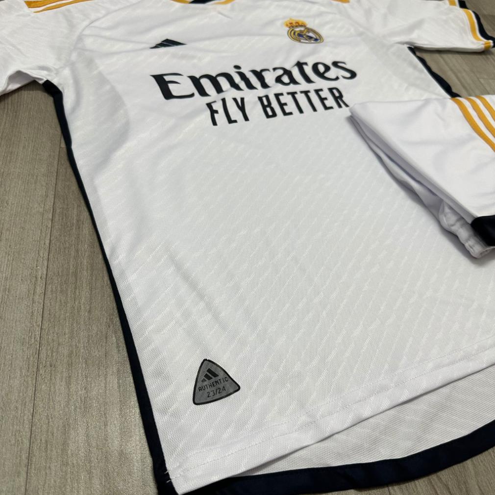 Áo Bóng Đá CLB Real Marid, Áo Đá Banh Real Marid 2324 - Chuẩn Mẫu Thi Đấu - Vải Polyester Gai Thái