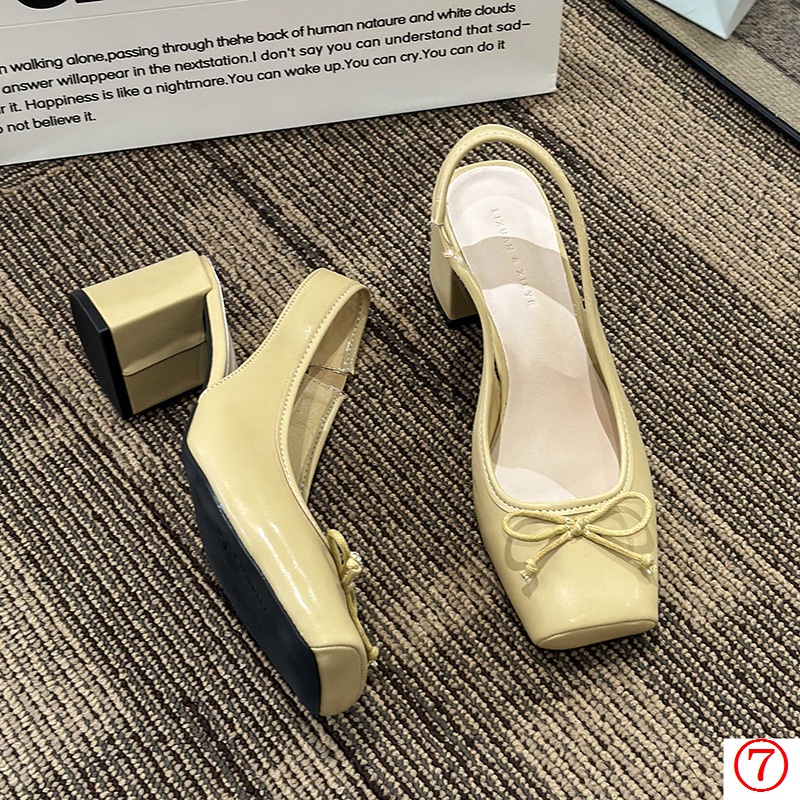 Giày Sandal Cao Gót Mũi Vuông Thời Trang Mùa Xuân 2023 Cho Nữ