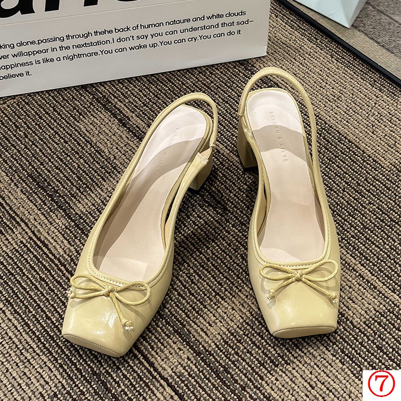 Giày Sandal Cao Gót Mũi Vuông Thời Trang Mùa Xuân 2023 Cho Nữ