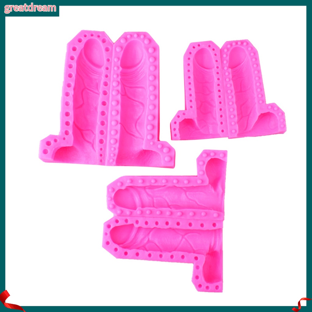 Khuôn Làm Bánh Hình Đàn Ông 3D DIY Màu Trơn Gợi Cảm Cho Nhà Ở