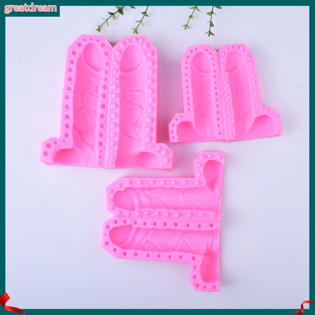 Khuôn Làm Bánh Hình Đàn Ông 3D DIY Màu Trơn Gợi Cảm Cho Nhà Ở