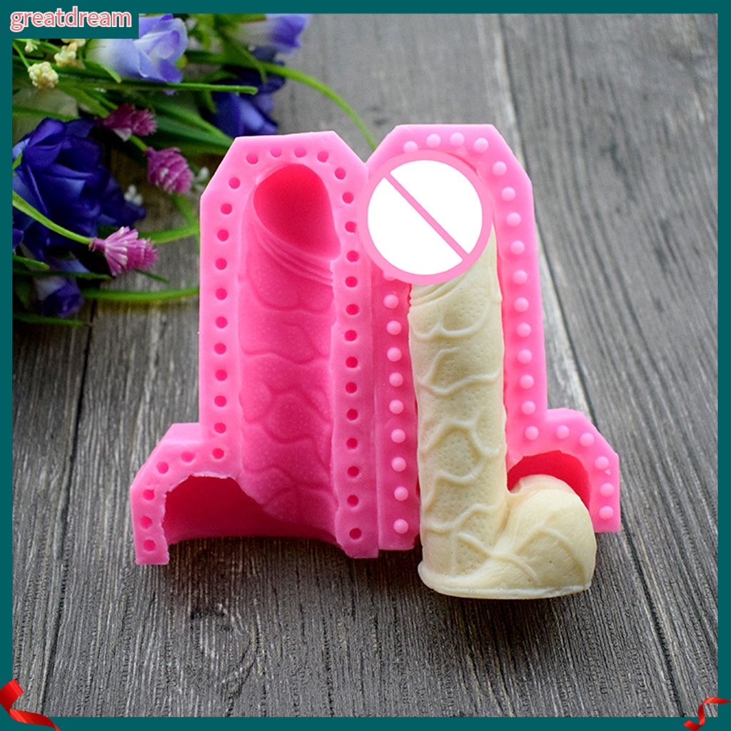 Khuôn Làm Bánh Hình Đàn Ông 3D DIY Màu Trơn Gợi Cảm Cho Nhà Ở