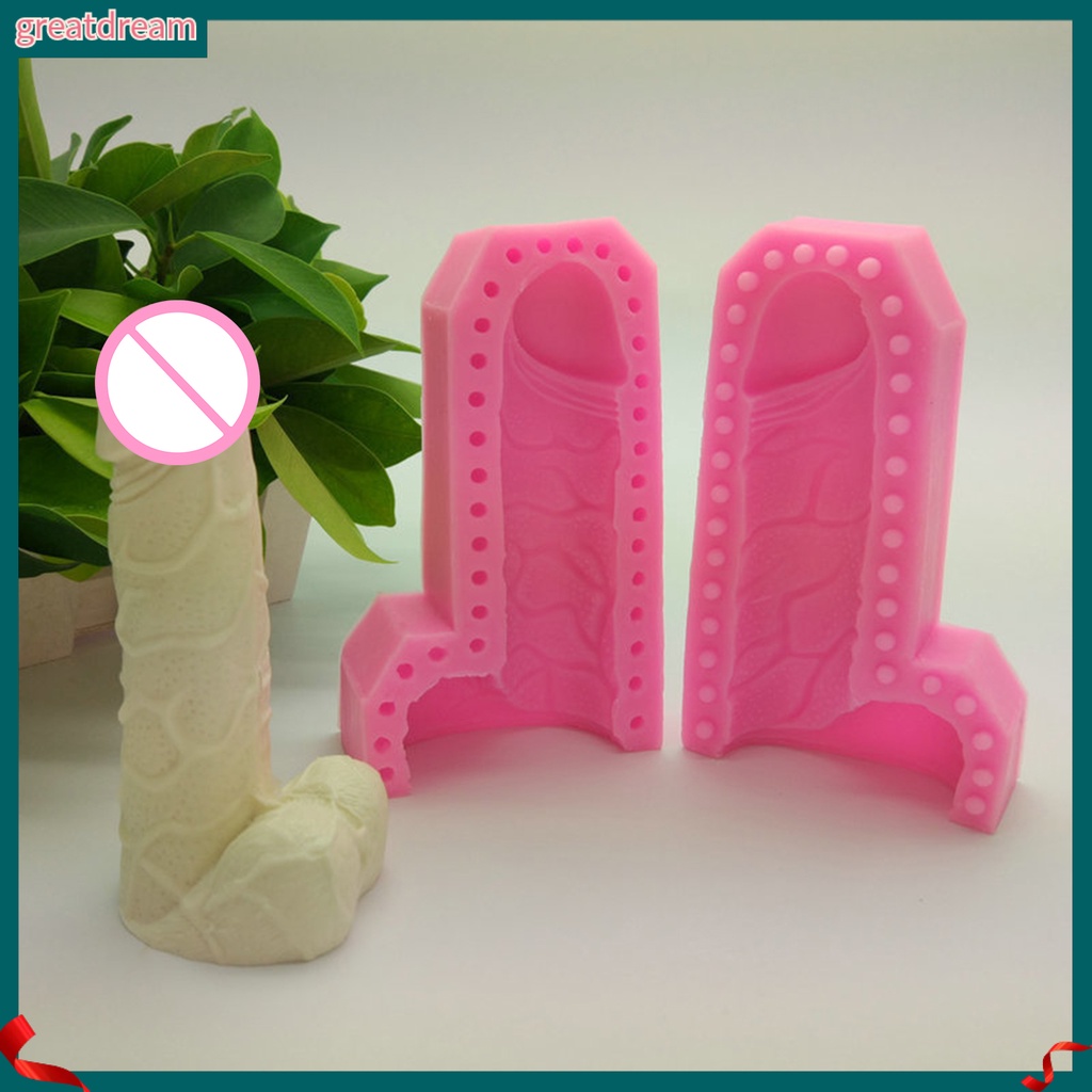 Khuôn Làm Bánh Hình Đàn Ông 3D DIY Màu Trơn Gợi Cảm Cho Nhà Ở
