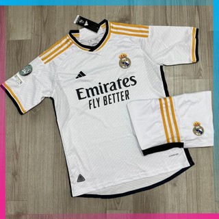 Áo bóng đá clb real marid, áo đá banh real marid 2324 - chuẩn mẫu thi đấu - vải polyester gai thái