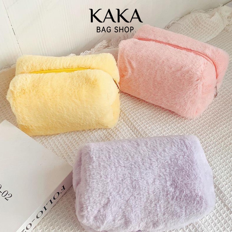 Túi Đựng Mỹ Phẩm Sức Chứa Lớn Màu Sắc Ngọt Ngào Xinh Xắn