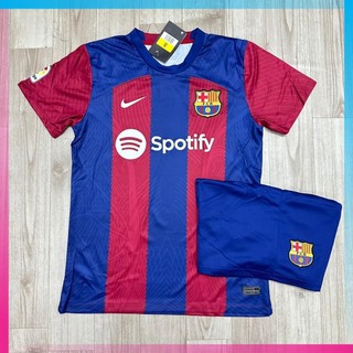 Áo bóng đá clb barcelona, áo đá banh barcelona sân nhà 23/24 - chuẩn mẫu thi đấu - vải polyester gai thái