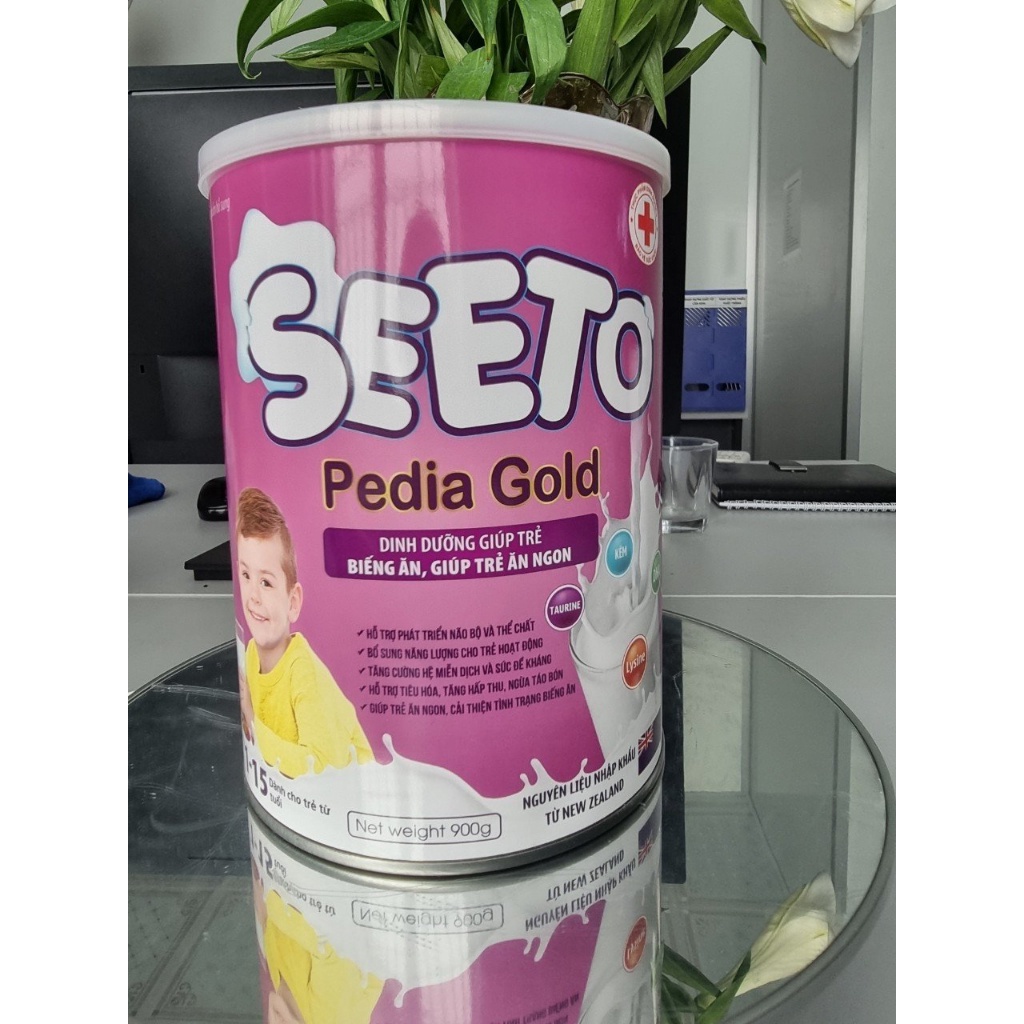 Sữa non Y Học SEETO Pedia Gold 900g giúp bé ăn ngon, ngủ ngon, tăng cường sức khỏe, sức đề kháng