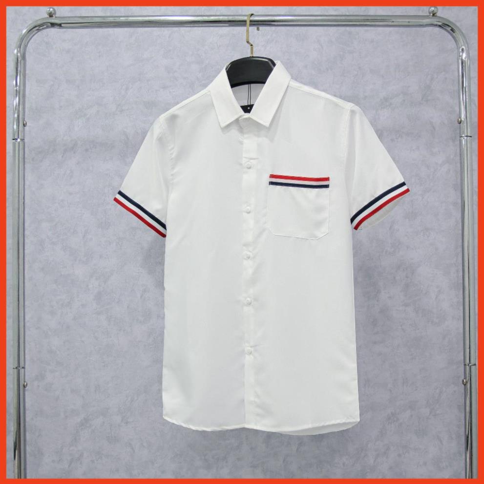 Áo sơ mi nam ngắn tay Thome hàng chuẩn shop vải mịn (hnstore18996)