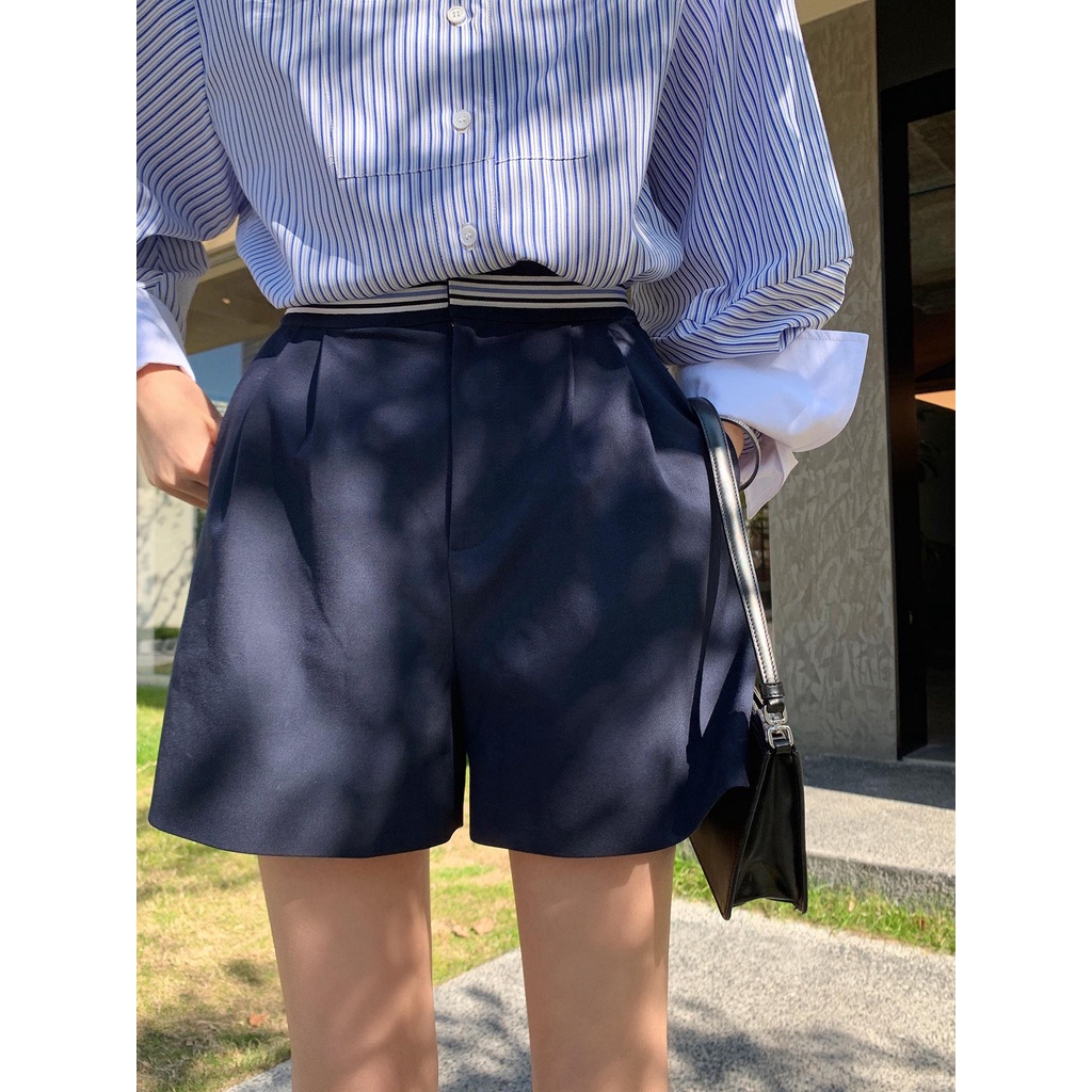 Áo Sơ Mi Cổ Vest Kẻ Sọc Màu Sắc Tương Phản In Chữ Thời Trang Mùa Xuân 2023 Cho Nữ