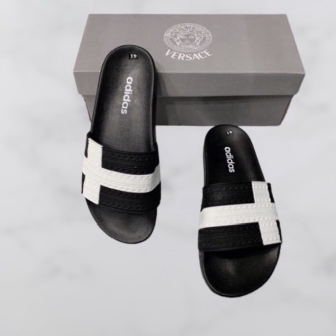 Dép Nam Dép Quai Ngang DG chữ nhỏ unisex Đế mềm siêu bền