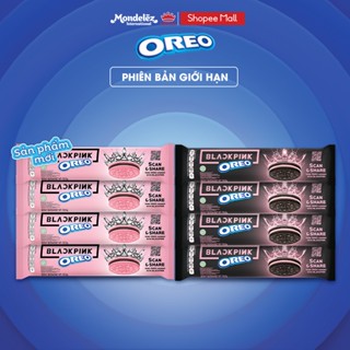 Bánh quy OREO BLACKPINK (4 Black, 4 Pink), combo 8 thanh 4 x 119.6g và 4 x 123.5g