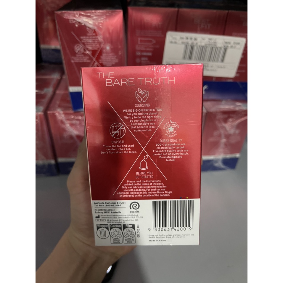 Bao cao su durex fetherlite ultra thin feel condoms - 30 bao siêu mỏng
