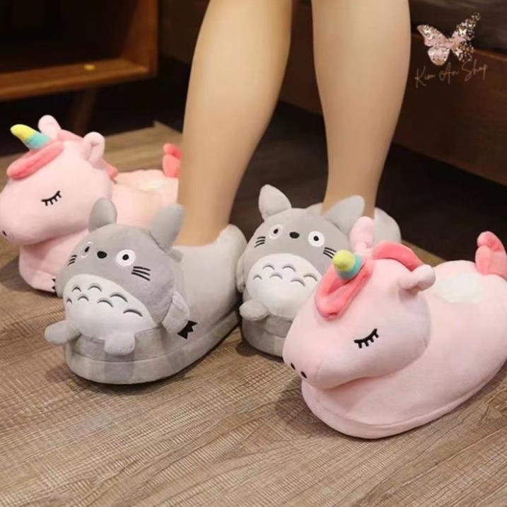 Dép Bông Đi Trong Nhà Mùa Đông Hoạt Hình Dễ Thương Ấm Áp Chống Trượt 2022