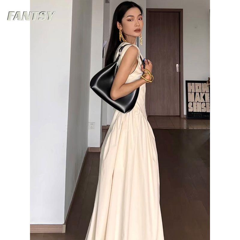 Đầm Không Tay Ôm Eo Thời Trang Mùa Hè 2023 Phong Cách Mới Cho Nữ