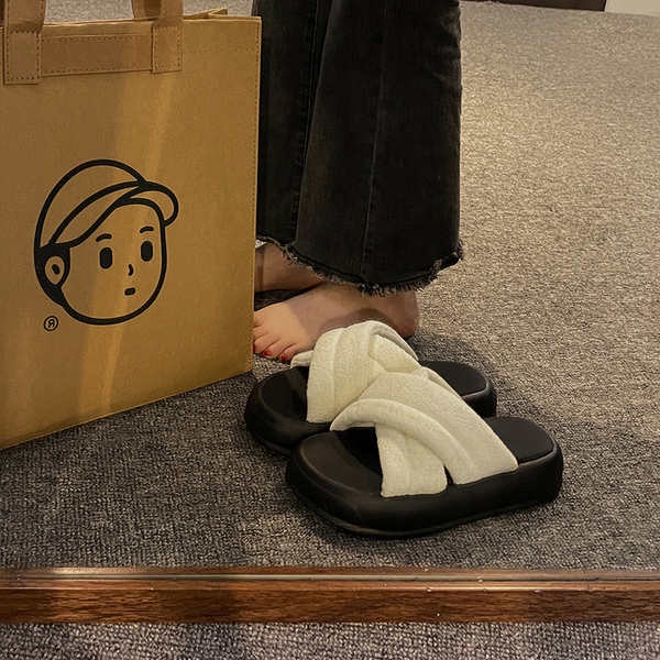 Dép Đế Dày Phẳng Mùa Hè Phong Cách Mới