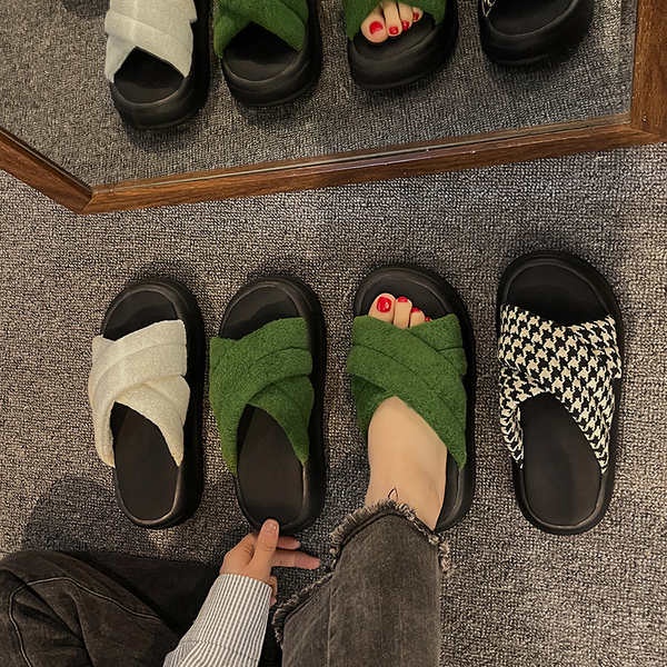 Dép Đế Dày Phẳng Mùa Hè Phong Cách Mới