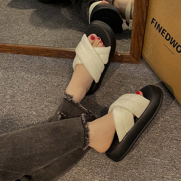 Dép Đế Dày Phẳng Mùa Hè Phong Cách Mới