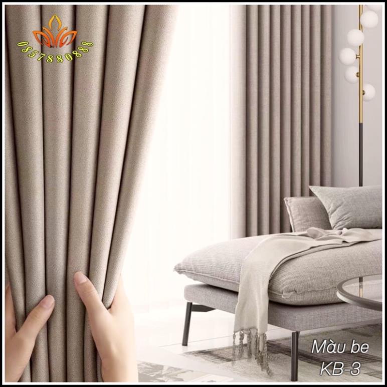 [ Rèm Size Lớn ] Rèm Cửa Chính Vải Thô Dệt 5 Lớp, Rèm Cửa Siêu Dày Cản Nắng Hiệu Quả