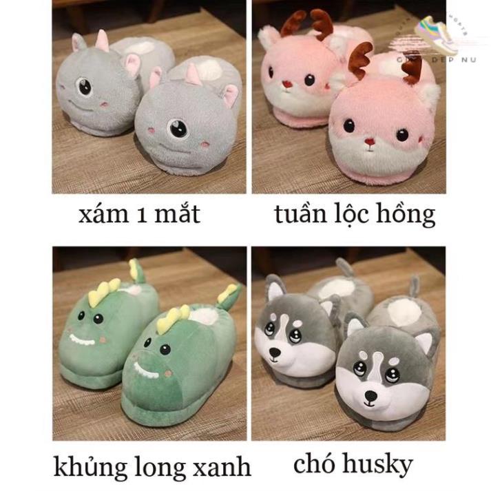 Dép Bông Đi Trong Nhà Mùa Đông Hình Chú Chuột  Dễ Thương Ấm Áp Chống Trượt 2022