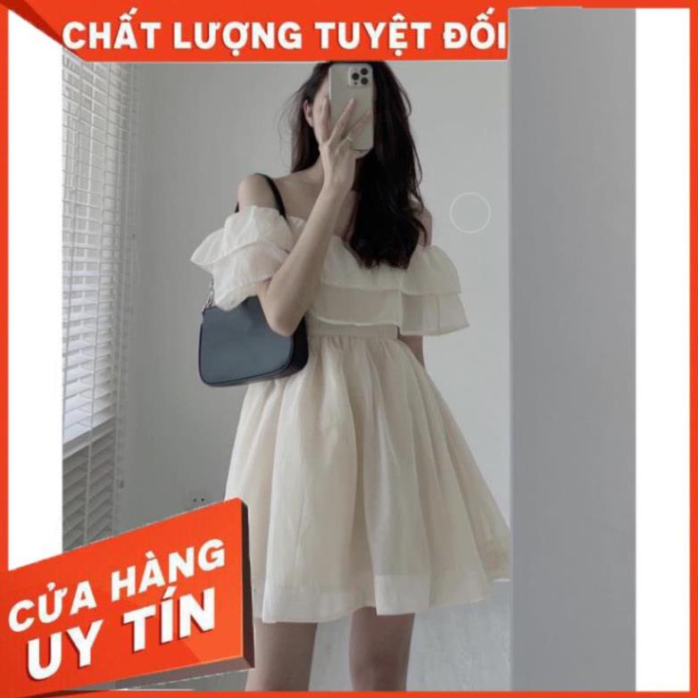 Đẹp Váy Trễ Vai Công Chúa Thiết Kế Dáng Xòe Cực Xinh Xắn, Váy Dáng Bồng Bềnh Siêu Sang Va03 Tt Hot An