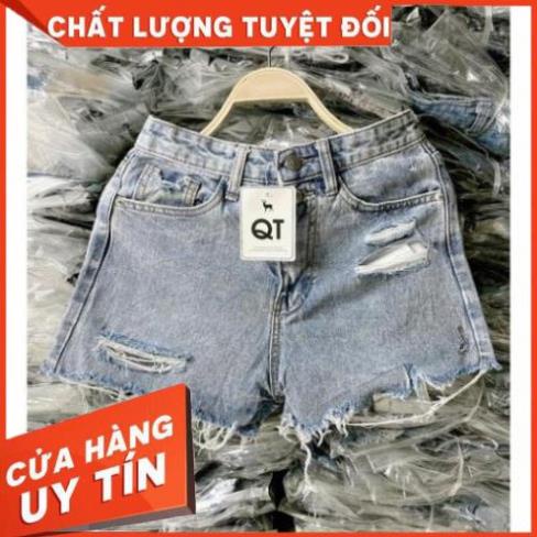 Đẹp Quần Short Bò Nữ Cạp Cao Phong Cách Thời Trang Cực Ngầu Chất Denim Siêu Dày Dặn Cao Cấp Q16 Tt Hot An