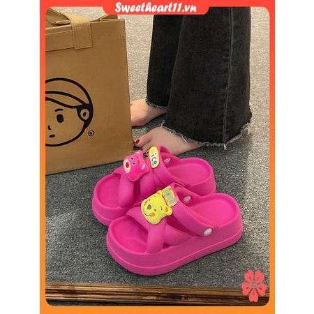 Dép Đế Dày Họa Tiết Hoạt Hình Dễ Thương Thời Trang Mùa Hè 2023 Cho Nữ