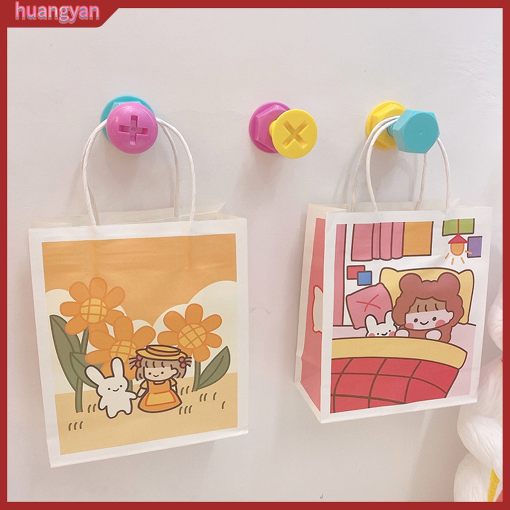 HY| Bộ 3 Móc Treo Túi Xách / Mũ / Áo Khoác / Lưng Gắn Tường Tháo Được