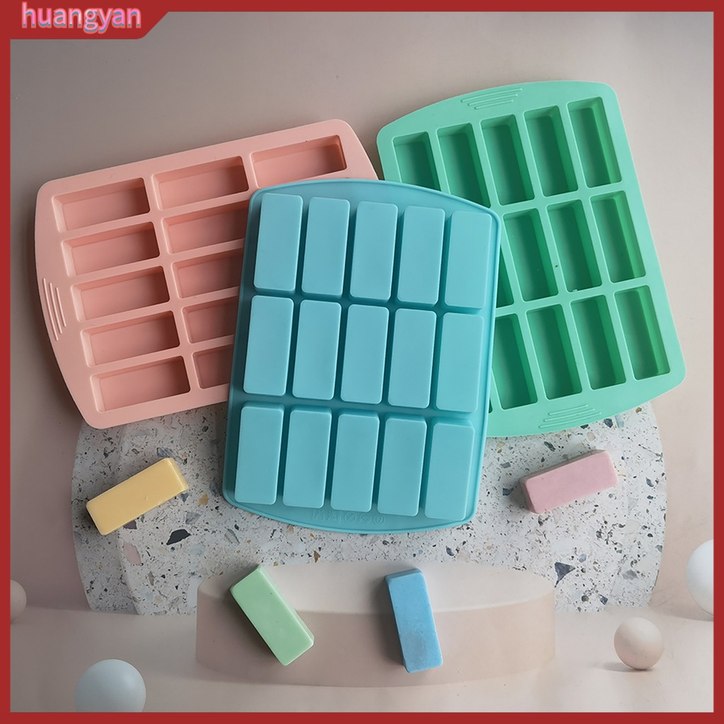 HY| Khuôn Silicone Cấp Thực Phẩm Hình Chữ Nhật Làm Bánh / Sô Cô La / Đá Không Dính