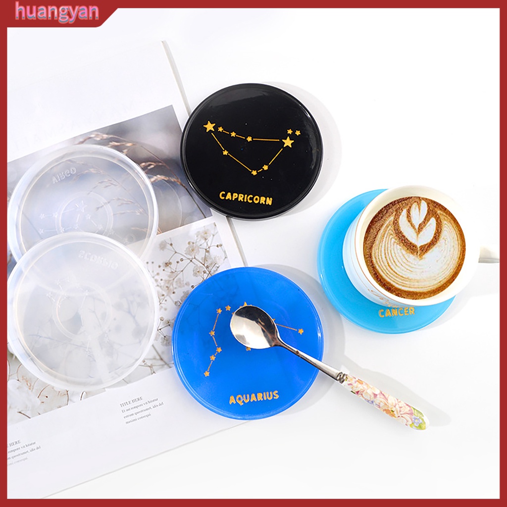 HY| Khuôn Silicone Làm Đế Lót Ly Chống Dính Hình Chòm Sao