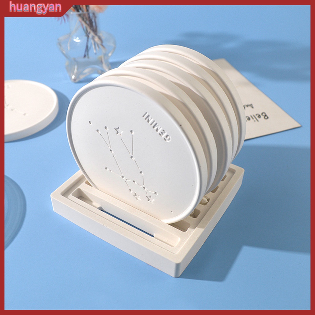 HY| Khuôn Silicone Làm Đế Lót Ly Chống Dính Hình Chòm Sao