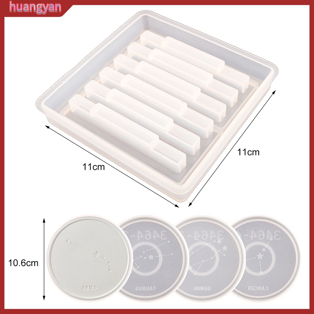 HY| Khuôn Silicone Làm Đế Lót Ly Chống Dính Hình Chòm Sao