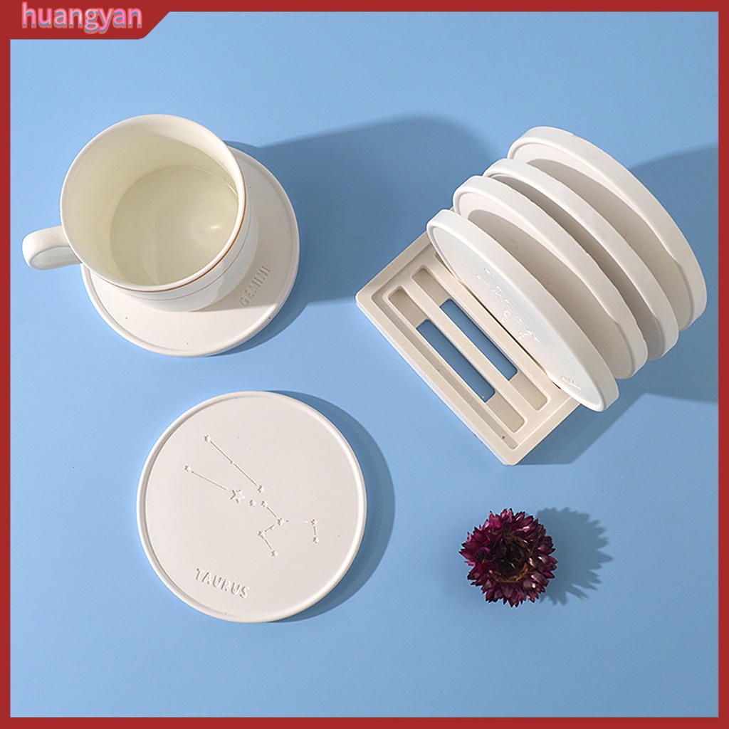 HY| Khuôn Silicone Làm Đế Lót Ly Chống Dính Hình Chòm Sao