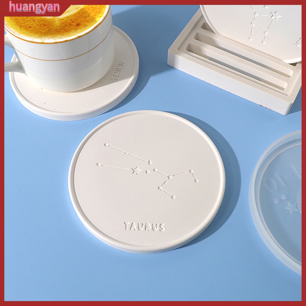 HY| Khuôn Silicone Làm Đế Lót Ly Chống Dính Hình Chòm Sao