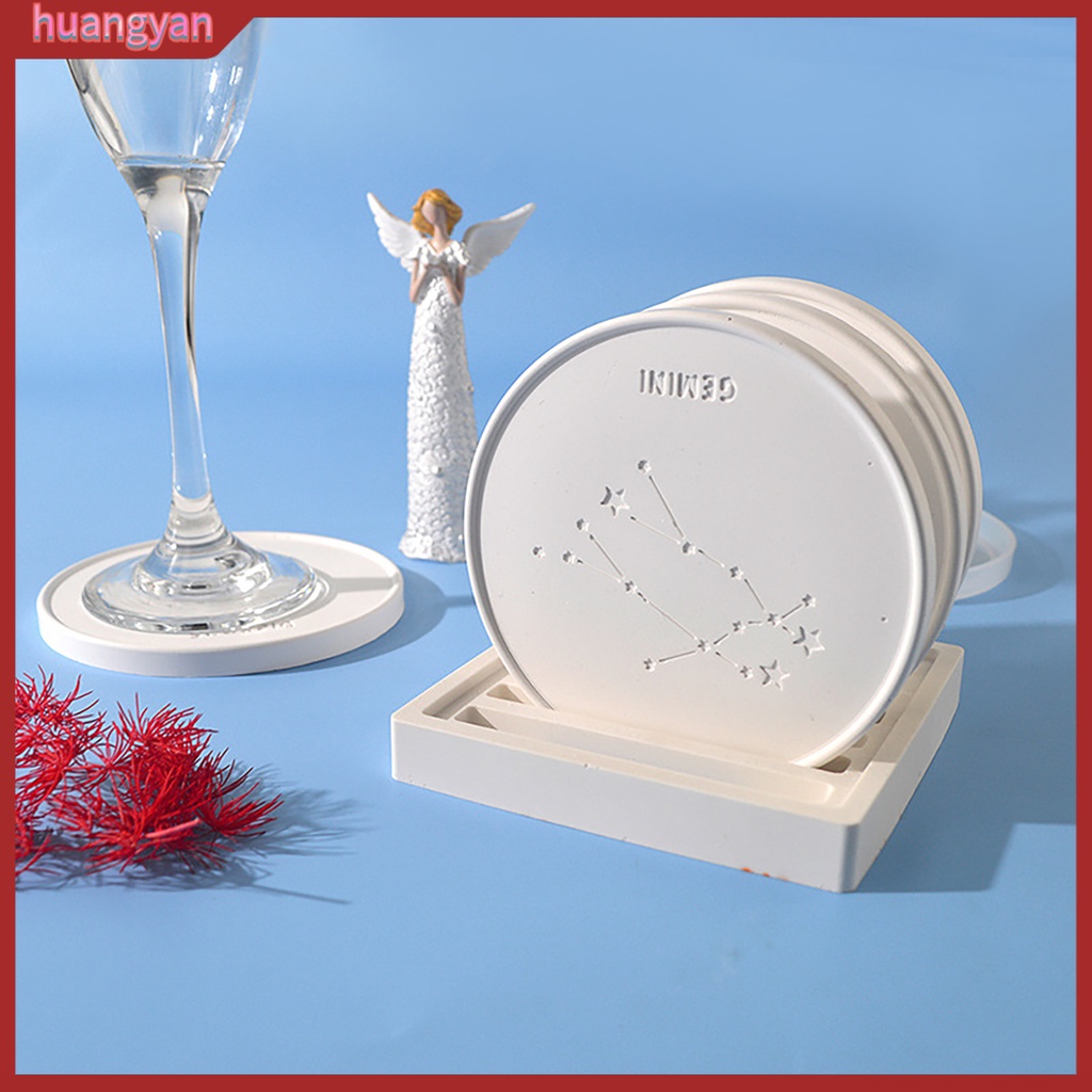 HY| Khuôn Silicone Làm Đế Lót Ly Chống Dính Hình Chòm Sao