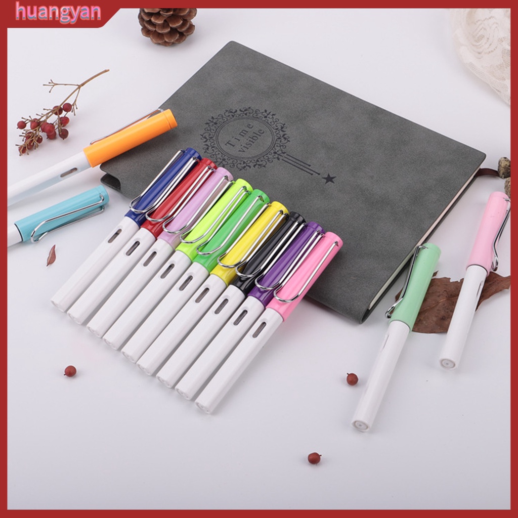 HY| Bút máy HUANGYAN 0.38mm bằng nhựa thiết kế độc đáo tiện dụng cho trường học