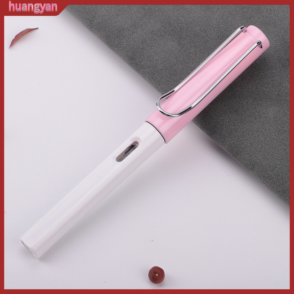 HY| Bút máy HUANGYAN 0.38mm bằng nhựa thiết kế độc đáo tiện dụng cho trường học